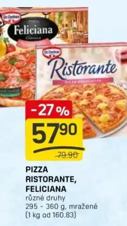 Flop Dr.Oetker Pizza ristorante, feliciana nabídka