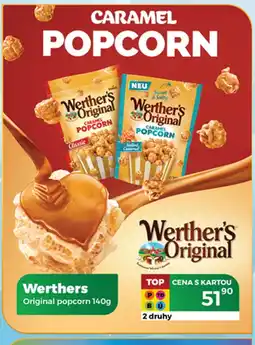 Tamda Foods Werthers Original popcorn nabídka