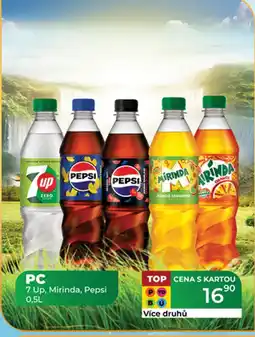 Tamda Foods PC 7 Up, Mirinda, Pepsi nabídka