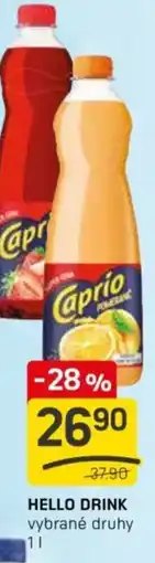 Flop Hello drink nabídka