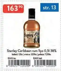 Qanto Stanley Caribbean rum 5yo nabídka