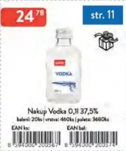 Qanto Nakup Vodka 37,5% nabídka