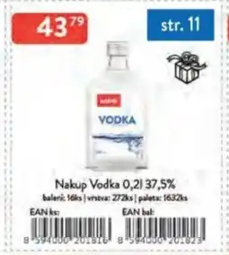 Qanto Nakup Vodka 37,5% nabídka