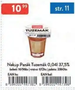 Qanto Nakup Panák Tuzemák 37,5% nabídka