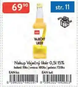 Qanto Nakup Vaječný likér 15% nabídka
