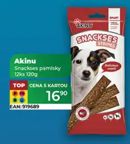 Tamda Foods Akinu Snackses pamlsky nabídka
