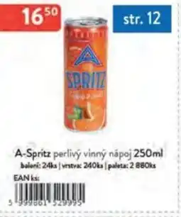 Qanto A-Spritz perlivý vinný nápoj nabídka