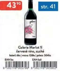 Qanto Galerie Merlot červené víno, suché nabídka