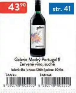 Qanto Galerie Modrý Portugal červené víno, suché nabídka
