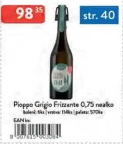 Qanto Pioppo Grigio Frizzante nealko nabídka