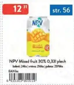 Qanto NPV Mixed fruit 30% plech nabídka