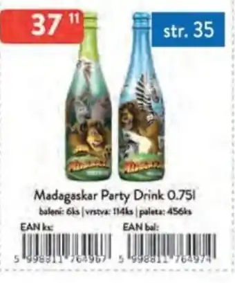 Qanto Madagaskar Party Drink nabídka