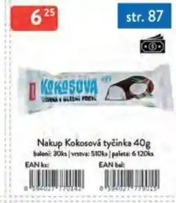 Qanto Nakup Kokosová tyčinka nabídka