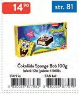 Qanto Čokoláda Sponge Bob nabídka