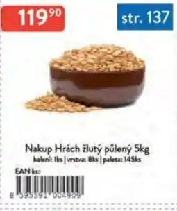 Qanto Nakup Hrách žlutý půlený nabídka