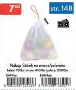 Qanto Nakup Sáček na ovoce/zeleninu nabídka