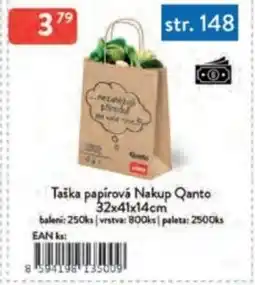 Qanto Taška papírová Nakup Qanto nabídka