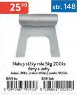 Qanto Nakup sáčky role 5kg 6my s uchy nabídka