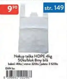 Qanto Nakup taška HDPE 4kg/blok 8my bilá nabídka