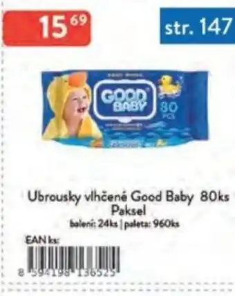 Qanto Ubrousky vlhčené Good Baby Paksel nabídka