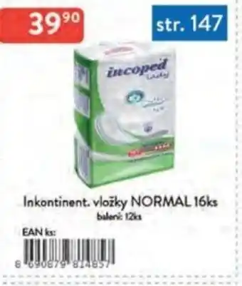 Qanto Inkontinent. vložky NORMAL nabídka