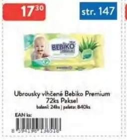 Qanto Ubrousky vlhčené Bebiko Premium Paksel nabídka