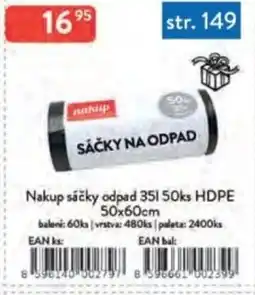 Qanto Nakup sáčky odpad 35l HDPE nabídka