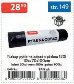 Qanto Nakup pytle na odpad s páskou 120L nabídka