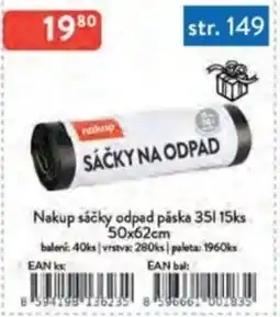 Qanto Nakup sáčky odpad páska 35l nabídka