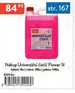 Qanto Nakup Univerzální čistič Flower nabídka