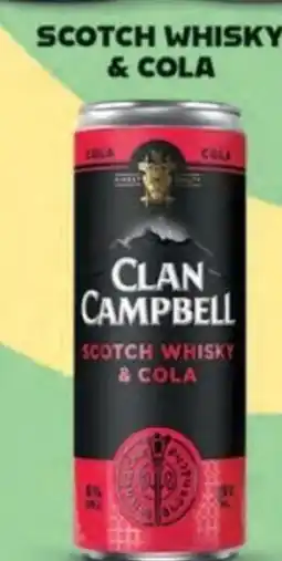 Qanto Clan campbell scotch whisky & cola nabídka