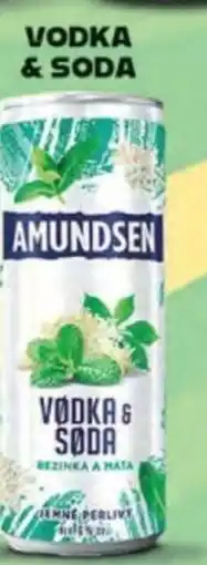 Qanto Amundsen vodka & soda nabídka