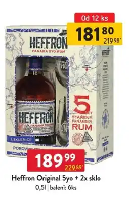 Qanto Heffron Original 5yo + 2x sklo nabídka