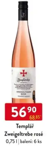 Qanto Templář Zweigeltrebe rosé nabídka