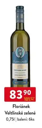 Qanto Floriánek Veltlínské zelené nabídka