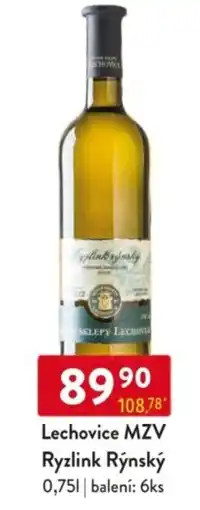 Qanto Lechovice MZV Ryzlink Rýnský nabídka