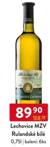 Qanto Lechovice MZV Rulandské bílé nabídka