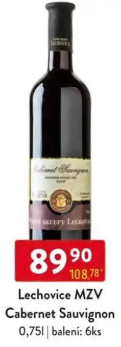 Qanto Lechovice MZV Cabernet Sauvignon nabídka