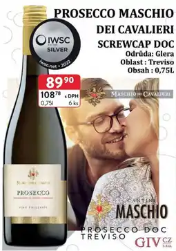 Qanto Prosecco maschio dei cavalieri screwcap doc nabídka