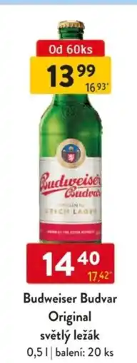 Qanto Budweiser Budvar Original světlý ležák nabídka