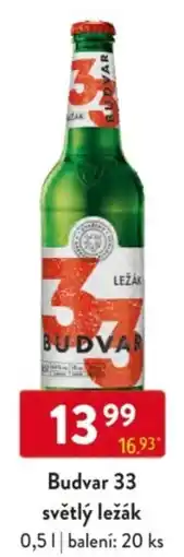 Qanto Budvar 33 světlý ležák nabídka