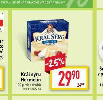 Billa Král sýrů hermelín nabídka