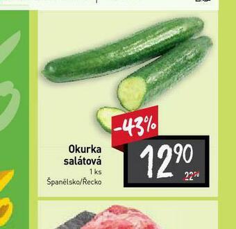 Billa Okurka salátová nabídka