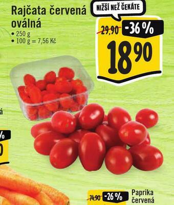 Jip Rajčata červená oválná nabídka
