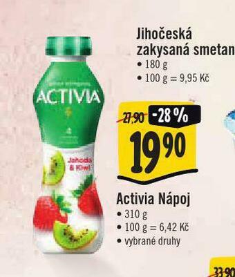 Jip Activia nápoj nabídka