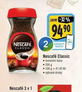 Jip Nescafé classic instantní káva nabídka