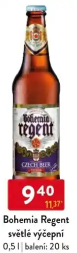 Qanto Bohemia Regent světlé výčepní nabídka