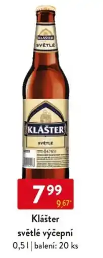 Qanto Klášter světlé výčepní nabídka