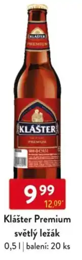 Qanto Klášter Premium světlý ležák nabídka