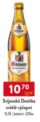 Qanto Svijanská Desítka světlé výčepní nabídka